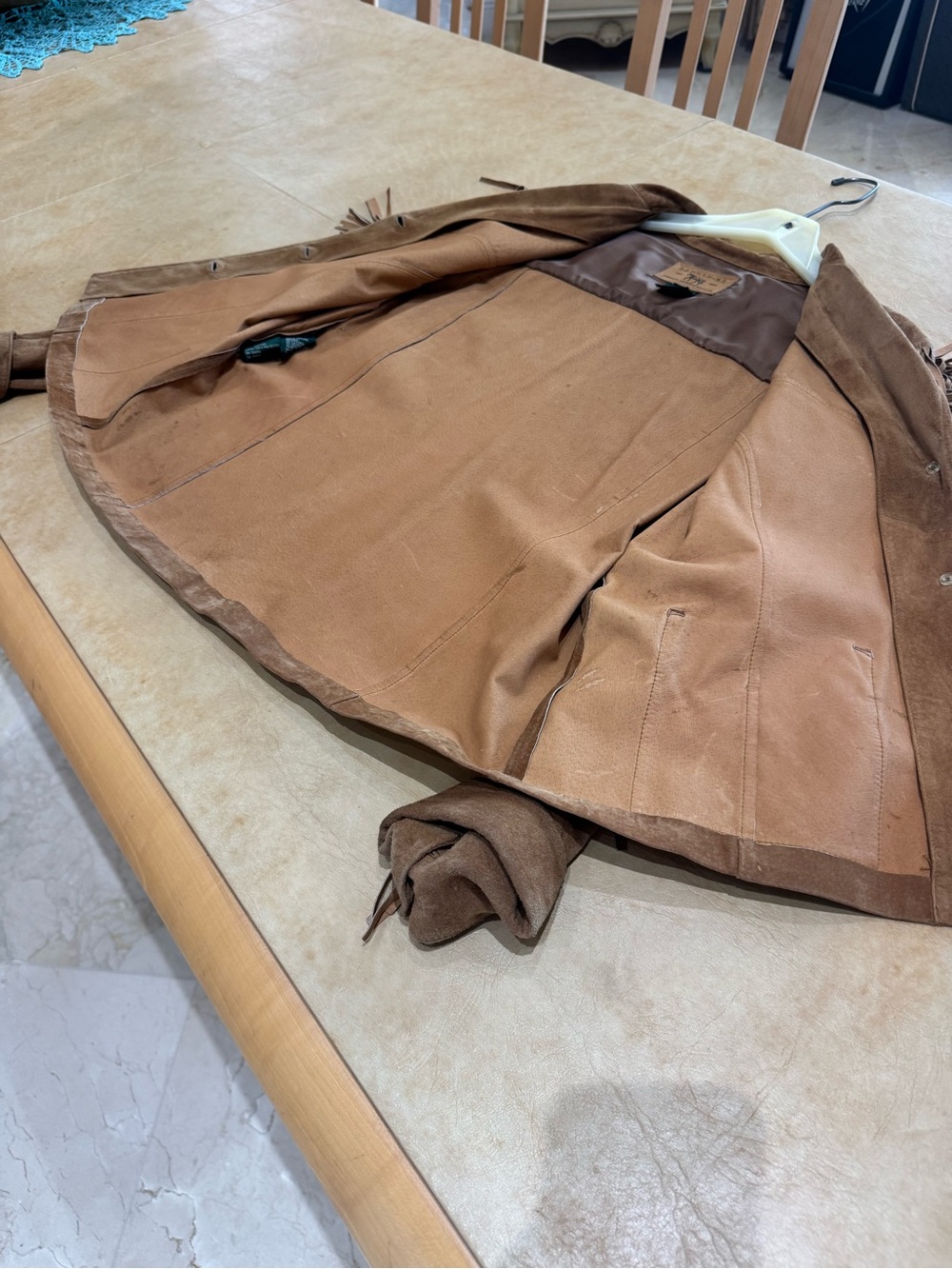 PRICE DROP: LAUREN-RL EST 1967(VTG), M, soft SUEDE EXTERIOR/LEATHER INTERIOR JKT - Picture 13 of 13